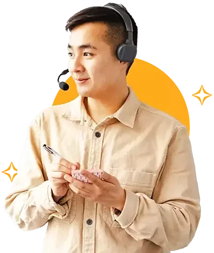 Athreon employee supports client on phone